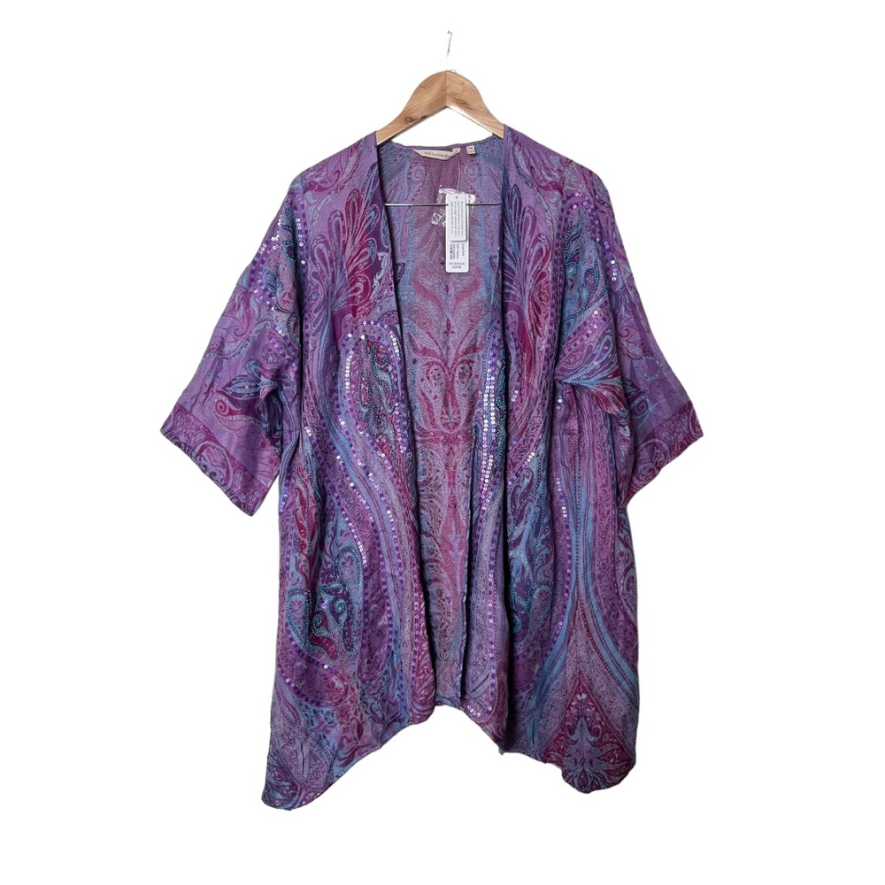 NWT Soft Surroundings Estuary Fiery Fuschia Topper L/XL